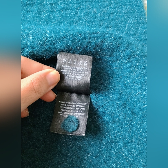 Anthropologie / Sleeping On Snow | Eyelash Cardigan | Size XS | Emerald Color - Picture 7 of 8